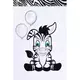 3-delige babybedset Zebra 100x135 cm wit-zwart – zacht en comfortabel katoen