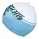 Kindergebreide muts - Racing patroon - Ademend katoen - Lichtblauw