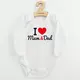 Baby romper - I Love Mum & Dad print - Maat 50 - 100% katoen