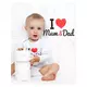 baby romper - I Love Mum and Dad - maat 74 (6-9 maanden)