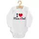 Babyromper - I Love Mum and Dad - Lange mouwen - Katoen