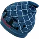 Muts - Blauw - Hekpatroon - 3-4 jaar (maat 104) - Baby cap