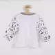 Babyvestje - Zwart-wit muzieknoten - 100% katoen - Drukknoopsluiting