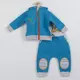 2-delige set - turquoise - maat 56 (0-3 maanden) - sweatshirt met rits