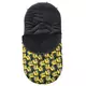 Winter voetenzak geel voor buggy met fleece en rits
