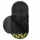 Winter voetenzak geel voor buggy met fleece en rits