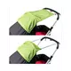 Basic zonnescherm voor kinderwagen rood – verstelbare bescherming tegen zon en wind