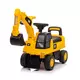 Caterpillar Loopauto Geel – Loopwagen met Graafarm – Stoere Kinderauto