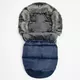 Blauwe winter voetenzak met fleece en rits, universeel