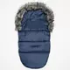 Blauwe winter voetenzak met fleece en rits, universeel