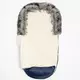 Luxe blauwe voetenzak met capuchon en fleece