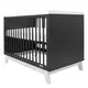 Ledikant MARCUS - 120 x 60 cm - Grafiet/Wit - Met Sofafunctie