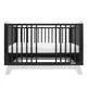 Ledikant MARCUS - 120 x 60 cm - Grafiet/Wit - Met Sofafunctie