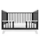 Ledikant MARCUS - 120 x 60 cm - Grafiet/Wit - Met Sofafunctie