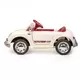 Retro Elektrische Kinderauto Parelwit – Met Afstandsbediening en Muziek