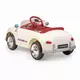 Retro Elektrische Kinderauto Parelwit – Met Afstandsbediening en Muziek