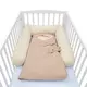 Teddy beige wikkelslaapzak 55x40 cm – zacht en veilig