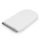 BASIC baby badcape met capuchon 100x100 cm wit-grijs – zacht en absorberend