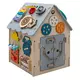 Montessori Activiteitenhuis met LED – educatief houten speelhuisje