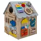 Montessori Activiteitenhuis met LED – educatief houten speelhuisje