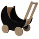 Ecotoys Houten Poppenwagen en Loopwagentje 2-in-1 Roze