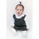 Baby Winter Tunic - Mouwloze jurk - Grijs met zwarte stippen