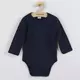 Babyromper - Donkerblauw - Maat 50 - Lange Mouwen - 100% Katoen
