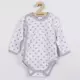 Baby body - Grijs met sterren - Katoen - Knoopjes zijkant