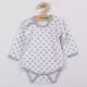 Baby bodysuit - Lange mouwen - Grijze sterretjes - Maat 86 (12-18m)