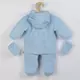 Jumpsuit - Lichtblauw - Teddybeer Motief - Fleece - Winterkleding