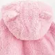 Jumpsuit - Teddybeer - Roze - Fleece - Maat 68 - Babyoutfit