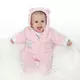 Jumpsuit - Teddybeer - Roze - Fleece - Maat 68 - Babyoutfit