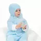Jumpsuit - Lichtblauw - Maat 74 - Teddybeer - Warme fleece
