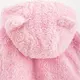 Winter jumpsuit - Nice Bear - roze - maat 74 - 6-9 maanden