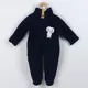 Jumpsuit - Donkerblauw - Winter - Maat 74 (6-9 maanden)