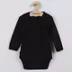 Baby Bodysuit - Lange Mouwen - Zwart - Maat 56 (0-3 maanden)