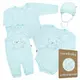 Baby Clothing - 4 Piece Gift Set - Lichtblauw - Berenprint