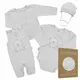 Babyset - 4-delig - Maat 62 - Grijs - Jasje - Romper - Strampler