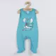 Babyset - Romper en jasje - Muizendesign - Turquoise - Maat 86 (12-18 maanden)