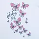 Kinderkleding - 2-delige set - T-shirt met vlinderprint