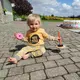 Baby T-shirt - Mosterdgeel - Maat 62 (3-6m) - "HEY YOU!"