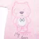 Pyjama - Jumpsuit met Capuchon - Teddybeer Afbeelding - Roze