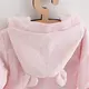 Jumpsuit - Roze - Capuchon - Teddybeer Opdruk - Maat 68 (4-6 maanden)