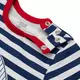 Boys summer jumpsuit - maat 56 (0-3 maanden) - blauw-witte strepen