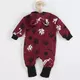 Overalls - Kap met Oortjes - Donker Bordeauxrood - Maat 62 (3-6 maanden)