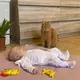 Baby kleding - Witte babypyjama - Katoenen jumpsuit - Maat 86