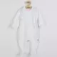 Jumpsuit - Wit - Katoen - Maat 80 (9-12 maanden) - Babykleding
