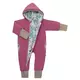 Overalls - Paars-roze - Met capuchon - Rits aan de voorkant