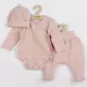 Baby Kleding Set - 3-Delige Set - Maat 62 (3-6m) - Zachtroze