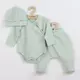 Babyset - 3-delig - Mintgroen - Rompertje met lange mouwen